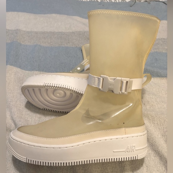 Nike Air Force 1 Sage Lux Hi Phantom (Pale Yellow) Boots Translucent Fun 8.5 - Picture 13 of 13